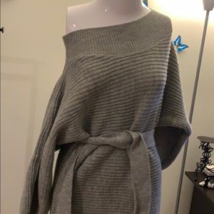 Off the shoulder sweater dress